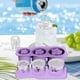 thumbnail image 3 of Xihbxyly Ofertas Flash de hoy Ofertas Prime Liquidación Bandeja de hielo reutilizable con tapa para moldes de hielo 3 silindros huecos vasos para tazas para cócteles bebidas de whisky y café, 3 of 4