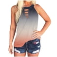thumbnail image 2 of Débardeurs pour Femmes Athletic Works Débardeurs Teinture sur Nœuds pour Femmes Col Rond Sans Manches Tunique Tee Tops, 2 of 5