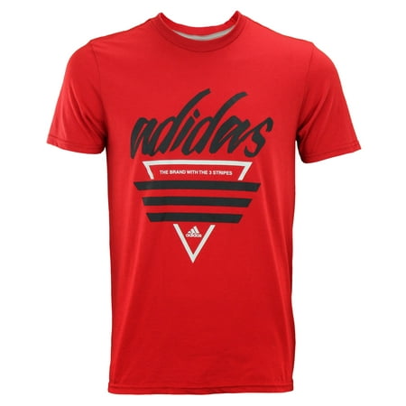 Southern Tide Christmas T Shirt Adidas Men's 60/40 Go To Graphic Short Sleeve Perfromance T-Shirt, Red ()