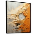 thumbnail image 2 of Designart "Desert Mirage Spiral In Gold And Orange III" Abstract Spirals Floater Framed Canvas Prints, 2 of 5