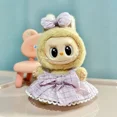 thumbnail image 3 of Para 15-17cm Labubu Idol sentado fiesta dulce falda a cuadros diadema conjunto ropa regalo Mini ropa de muñeca de peluche accesorios de atuendo, 3 of 5