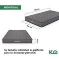 thumbnail image 2 of Colchón Individual en Caja KingsHouse 15cm Alto Gris, 2 of 7