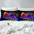 thumbnail image 4 of Erosebridal Male Gamepads Sheet Set Twin,Video Game Bedding Sets Twin Size,Gradient Honeycomb Twin Sheet Sets,Super Cozy Geometric Room Decor,3pcs, 4 of 7