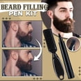 thumbnail image 1 of Lápiz Para Barba, Kit De Relleno Para Barba, Lápiz De Relleno Para Barba Resistente Al Agua Para Hombres Con Cepillo, Herramienta Para Cejas Con Estilo De Grabado De Vello Facial ANGGREK Beard Pen Beard Filler Kit, 1 of 8