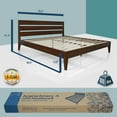 thumbnail image 6 of Acacia Emery Solid Wood Bed Frame With headboard King Chocolate, 6 of 7