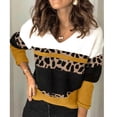thumbnail image 4 of Suéter Con Cuello En V Para Mujer, Lavado A Máquina, Transpirable, Para Mujer, Con Estampado De Leopardo, Para Ir De Compras ANGGREK Otros, 4 of 5