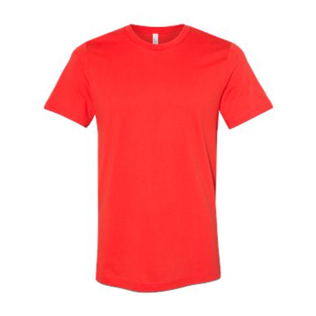 Bella Canvas Mens CVC Jersey Tee, L, Heather Prism Sunset