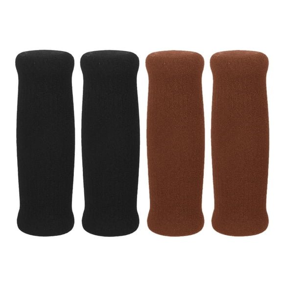 2 pares de empuñaduras para silla de ruedas, bastón, andador, empuñaduras antideslizantes, cubiertas para muletas, empuñaduras, accesorios para andadores mayores (diámetro de boca de 19 mm)