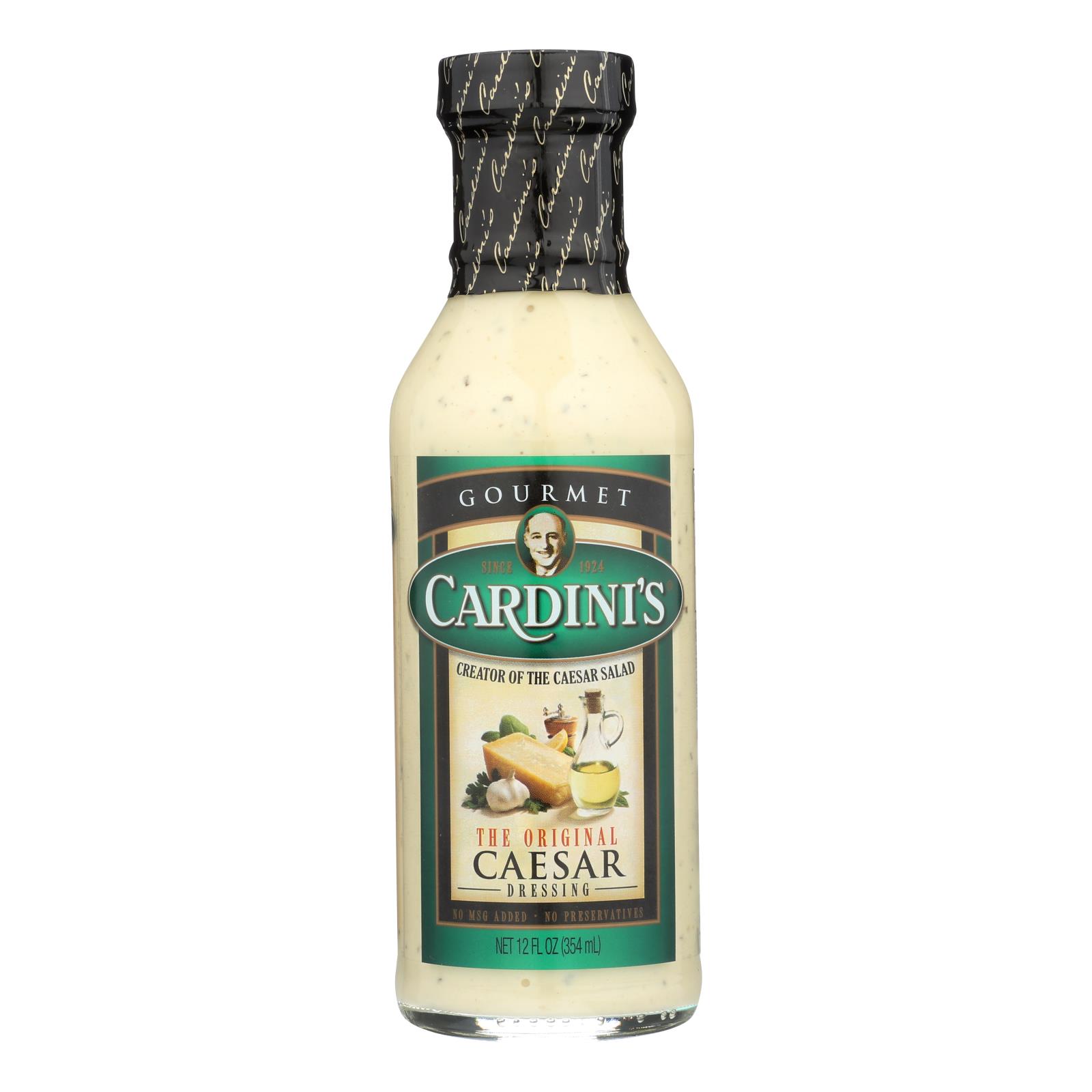 (6 Pack) Cardini's Original Caesar Dressing, 12 Fl Oz Bottle