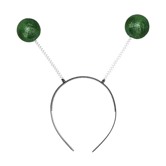 Diademas de antena marciana Zulema para Halloween Verde