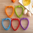 thumbnail image 4 of Wovilon Silicone Molds Cake Mold Silicone Heart-Shaped Rings Pancake Mold With Handles Nonstick Frying Silicone Molds For Baking, 4 of 5
