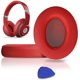 thumbnail image 1 of 2 piezas adecuadas para orejeras Moyin studio2.0, funda de esponja para auriculares Recorder 2.0, orejeras de cuero studio3.0 (gris titanio), color rojo, 1 of 2