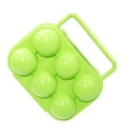 thumbnail image 2 of Visland Portable Egg Storage Box - 2/4/6/12 Eggs Case Carrier Tray - Barbecue & Picnic Supplies - Egg Container Hard Boiled Egg Holder Camping Carrier, 2 of 6