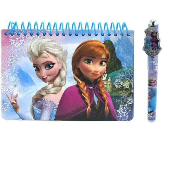 Frozen Elsa and Anna Autograph Book With Pen