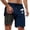 5-Navy, variant on Kcolen Swim Trunks Men 5 Inch High Elastic Waist Short Pants Light Upf Swimsuit Men Mens Swim Trunks Summer Beach Oversized Swimwear