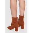 thumbnail image 3 of Women's Almond Toe Mid Block Heel Booties, 3 of 3