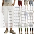 thumbnail image 3 of LEAVINGSUO Cargo Pants Women Solid Color Pentagonal Pants With Elastic Waist Casual Work Clothes Belt Pockets Gray XXXL, 3 of 8