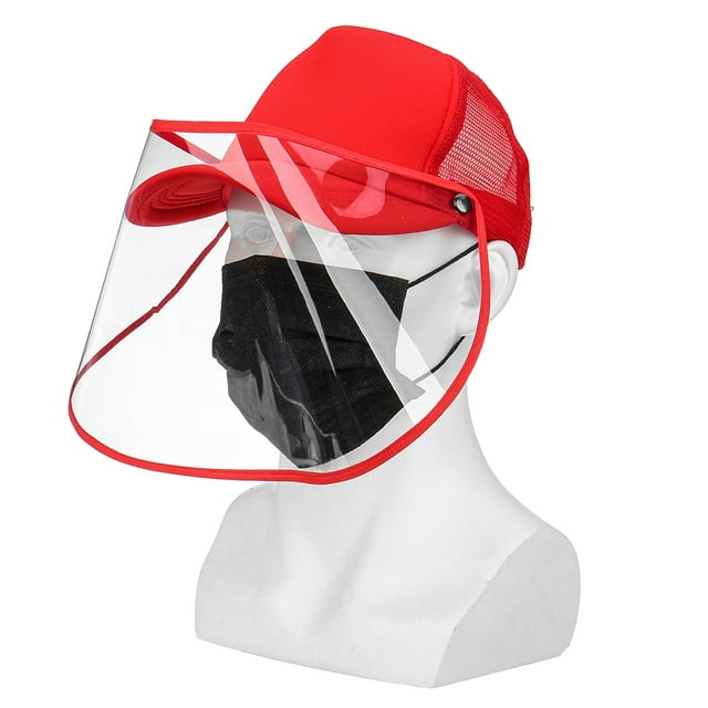 AUGIENB Removable Anti-spitting Splash Protective Hat, Anti-fog Breathable Face-Covering Sun Hat, Windproof Dust-proof Mask Face Protection Cover Cap Unisex
