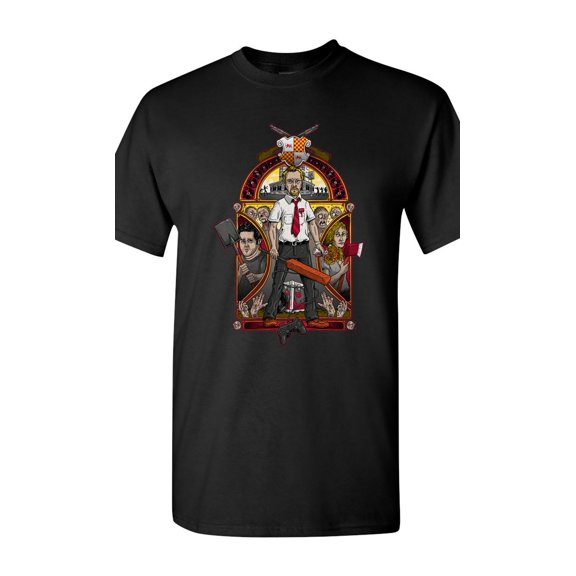 Shaun Of The Nouveau Art Zombies Salih Gonenli Artworks Funny DT Adult T-Shirt Tee