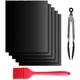 thumbnail image 1 of Tapete para hornear barbacoa 40 * 60 cm, 5 piezas Estera para horno de barbacoa de gas/eléctrico/carbón Horno de teflón antiadherente, reutilizable, fácil de limpiar y antiadherente, se puede cortar oso de fresa Electrónica, 1 of 5