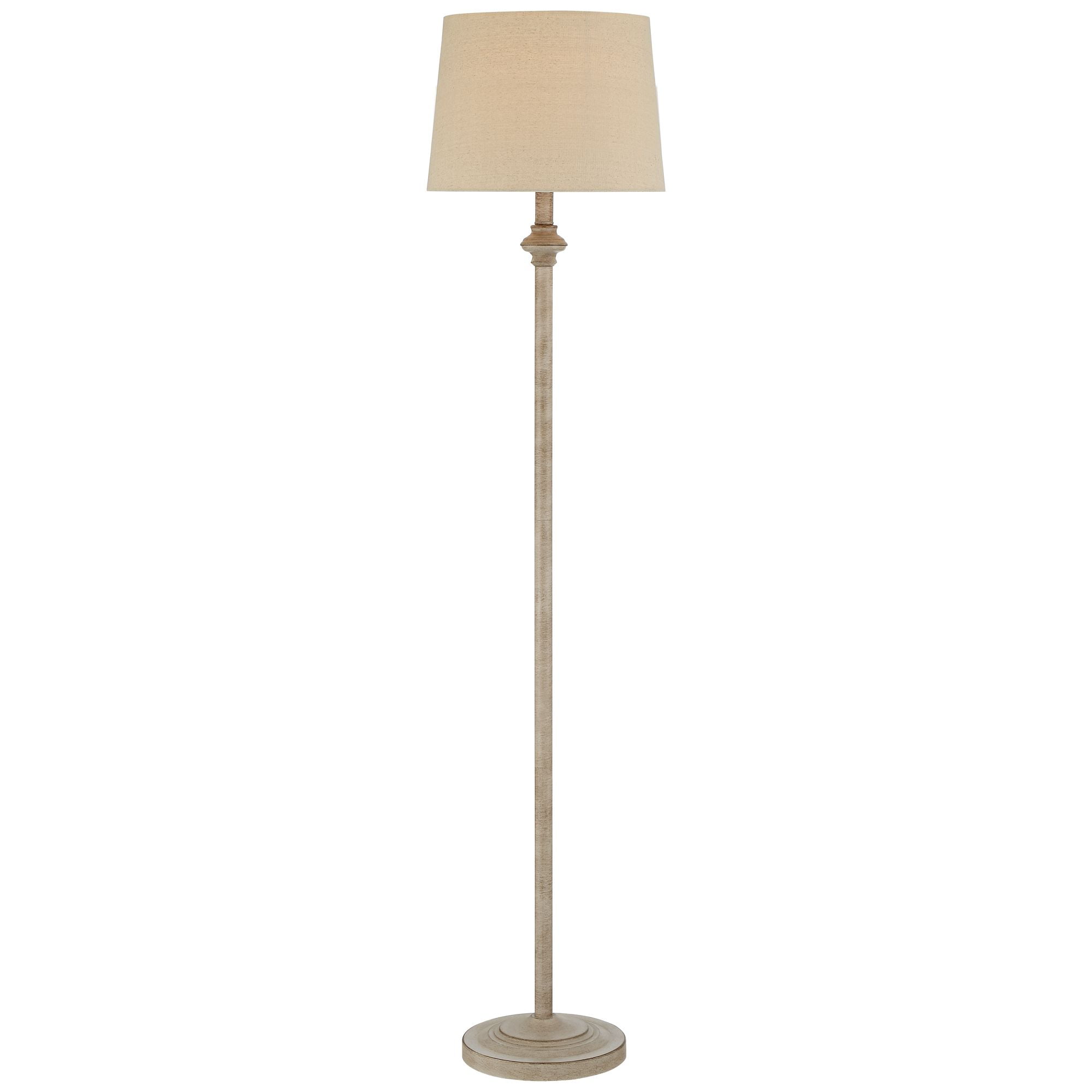 360 Lighting Carter Rustic Farmhouse 3 Piece Table Floor Lamp Set Beige Metal Cream Fabric Tapered Drum Shade for Living Room Bedroom Office House