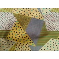 thumbnail image 4 of oneOone Cotton Poplin Medium Yellow Fabric Triangle Geometric Diy Clothing Quilting Fabric Print Fabric By Yard 42 Inch Wide, 4 of 4
