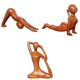 thumbnail image 1 of 3 piezas de estatuas de Pose de Yoga, de resina, decoración de pequeña sala de , adorno Gloria figuritas de yoga, 1 of 8