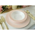 thumbnail image 5 of OCCASIONS 360 Pcs set (60 guest) Wedding Disposable Plastic Plate and Silverware Combo 10.5" + 7.5" + Silverware (Double Fork) (Rio in White & Pearled Blush Pink), 5 of 8