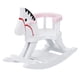 thumbnail image 1 of Silla con forma de caballo de madera en miniatura, muebles modelo Hobbyhorse para accesorios de casa de muñecas 1/12, 1 of 10