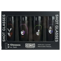 Kiss: Solo Albums 4-Piece Shot Glass Set by Iconic
