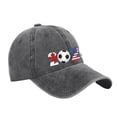 thumbnail image 4 of 2026 Soccer Hat North America World Football Fan BaseballHat USA Canada Mexico Fan Hat, 4 of 6