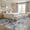Dark blue, variant on UERMEI 8x10 Washable Area Rugs for Living Room, Modern Abstract Printed Rug, Vacuum-Friendly, Non Slip Indoor Rug for Bedroom Dining Room Home Decor Carpet, Dark Brown