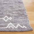 thumbnail image 3 of SAFAVIEH Kilim George Geometric Polyester Area Rug, Grey/Ivory, 6' x 6' Round, 3 of 5
