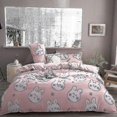 thumbnail image 1 of 3/4 Piece Set Kawaii Snoopy Cartoon Cotton Quilt Cover Sheet Pillow Case Anime Comfortable Soft Household Bedding Article Gifts mengtu 4piece set150x200cm, 1 of 2