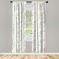 thumbnail image 3 of Ambesonne Animal Curtains, Butterfly Dragonfly, Pair of 28"x84", Multicolor, 3 of 5