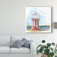 thumbnail image 3 of Trademark Fine Art 'Watercolor Lighthouse III' Canvas Art by Naomi McCavitt, 3 of 4
