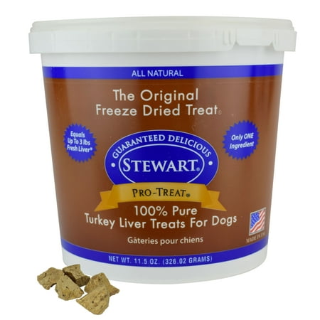 - Stewart Freeze Dried Turkey Liver by Pro-Treat, 11.5 oz. Tub