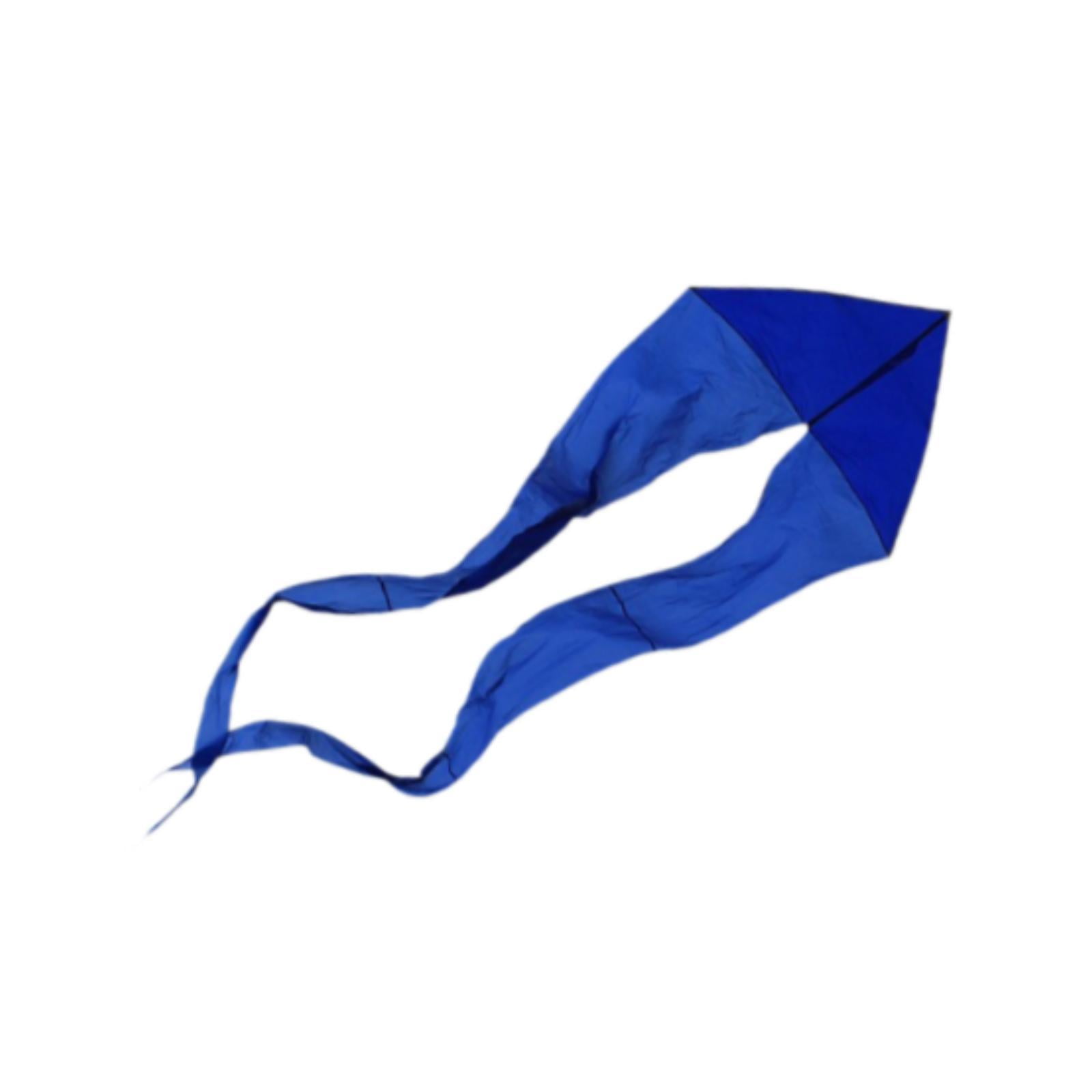 harayaa Kids Delta Kite Flying Toy Easy to Handle Portable with Long Tail Ghost Kite for Blue