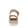thumbnail image 4 of Dream Pairs Women's Cross Strap Espadrille Platform Sandals 鈥?Chic Summer Style, 4 of 9