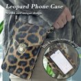 thumbnail image 2 of Crossbody Mobile Phone Bag PU Transparent Leopard Print for Keys Coins Money, 2 of 6