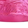 thumbnail image 4 of The HomeCentric Euro Pillow Decorative Hot Pink Euro Sham Covers Pack of 2 26x26 inch (65x65 cm) Satin Euro Pillowcases Solid Color Ruched Textured Modern Euro Size Pillowcases - Dreamy Hotty Pink, 4 of 4