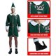 thumbnail image 2 of Deluxe Santa Claus Helper Cosplay Women Dress Green Christmas Elf Costume For Adult Xmas Workshop New Year Outfits Men, 2 of 3