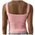 thumbnail image 5 of QUINDOS Womens Tank Tops Clearance Cotton Pink Workout Summer Fashion Sexy Style V-Neck Sleeveless Solid Casual Going Out Tops Womens Camisoles Plus Size, 5 of 9