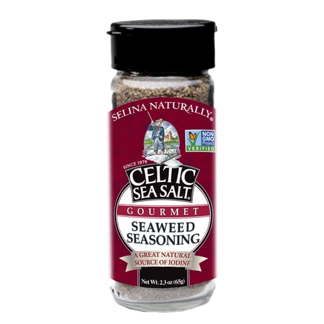 Celtic Sea Salt Seaweed Seasoning, 2.7 oz Glass Shakers
