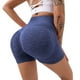 thumbnail image 4 of Pantalones cortos de yoga de cintura alta Fitness Leggings de mujer con levantamiento de glúteos (Royal Blue S/M) Tmvgtek Deportes Acuáticos, 4 of 6