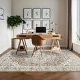 thumbnail image 2 of Hasoo 8' x 10' Area Rug for Living Room Boho Vintage Rug Non Slip Throw Rugs Floral Bedroom Rug, Camel, 2 of 6