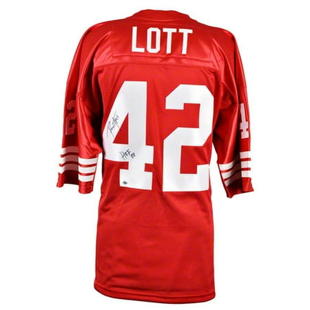 NFL - Ronnie Lott Autographed Jersey | Details: San Francisco 49ers, Custom, with "HOF 00" Inscription