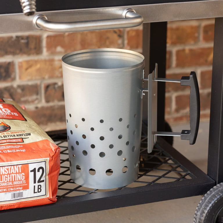 Expert Grill Charcoal Chimney Starter for Outdoors with Safety