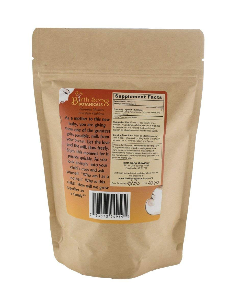 Birth Song Botanicals Organic Nursing Nectar Breastfeeding Tea for Healthy Lactation and Breastmilk Supply 40 Count