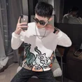 thumbnail image 3 of Sudaderas Punk New Rock Tops para hombres Hip Hop Camisetas masculinas Camisetas divertidas Tendencias de moda 2024 Poliéster Harajuku A Ropa, 3 of 4